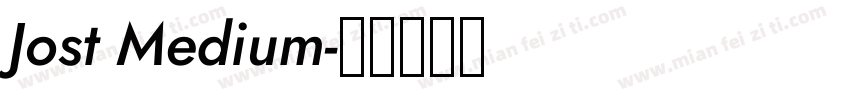 Jost Medium字体转换